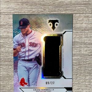 2018 Topps Triple Threads Emerald Jumbo Jersey Craig Kimbrel /18 Red Sox Cubs